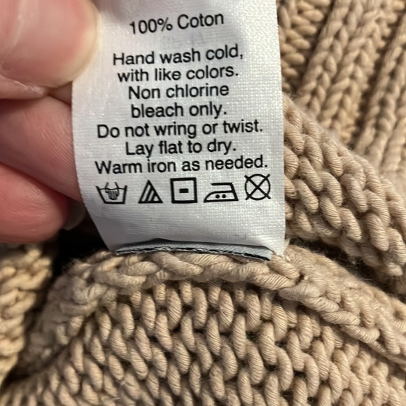 Madewell Blush Pink Pom Pom Tassel Sweater 100% Cotton Size M - Picture 15 of 15